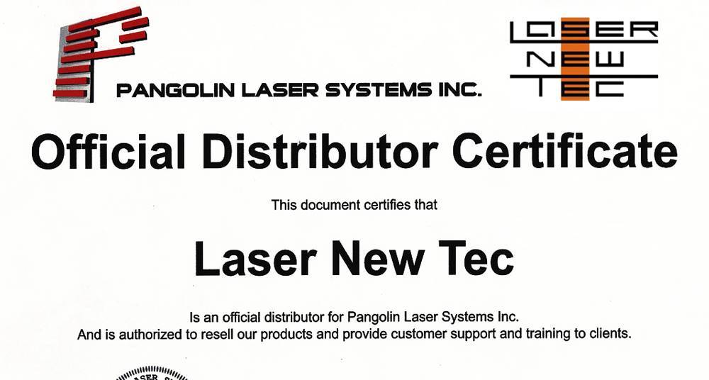 Laser New Tec- официальный дистрибьютор Pangolin  в России